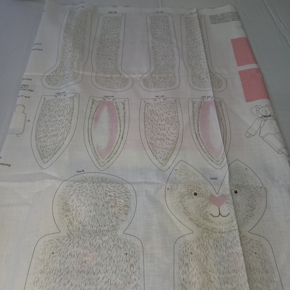 VIP Screened Print Cut & Sew "Once Upon A Time" Carrots Cottontail Pattern RRCP - Picture 8 of 8